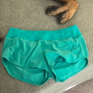 Lululemon Kelly Green Shorts